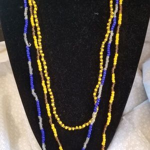 Artisan seed bead necklaces